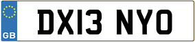 Truck License Plate